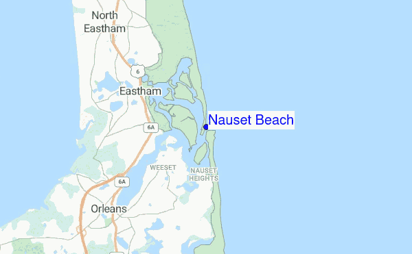 Nauset Beach location map