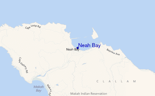 Neah Bay location map