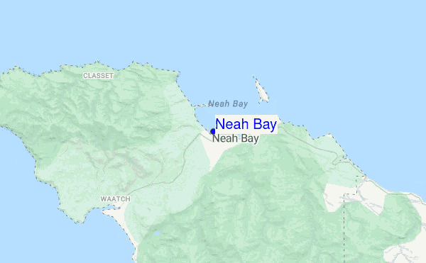 Neah Bay location map