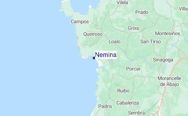 Nemina location map