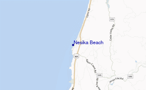 Nesika Beach location map