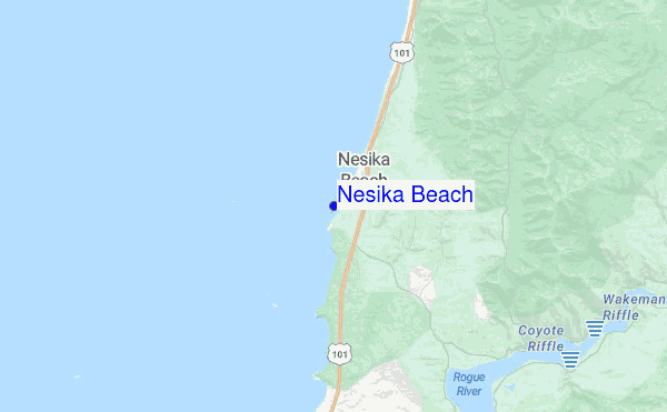 Nesika Beach location map