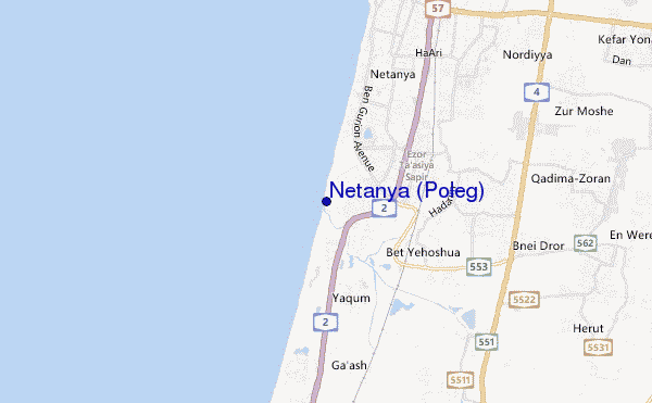 Netanya (Poleg) location map