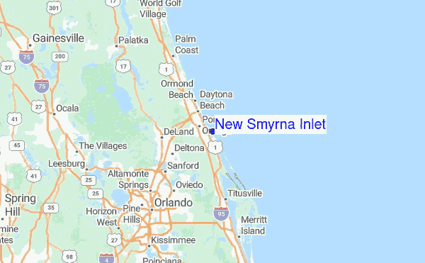 Large Detailed Map Of New Smyrna Beach