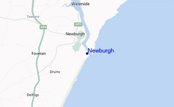 Newburgh location map
