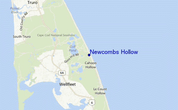 Newcombs Hollow location map