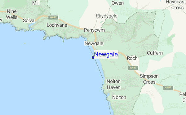 Newgale location map