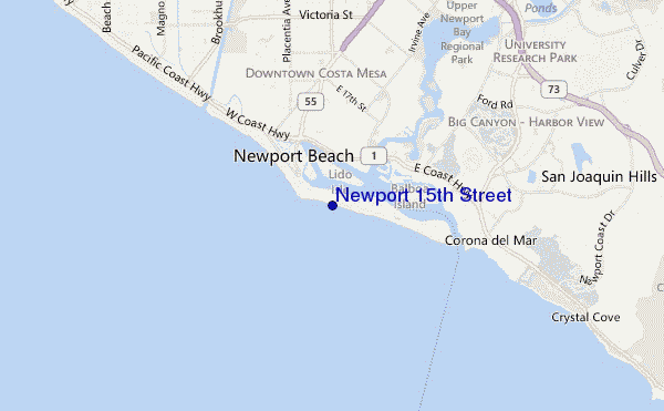 Newport 15th Street location map