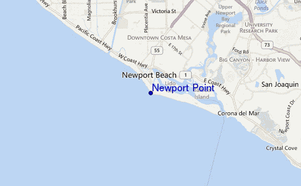Newport Point location map