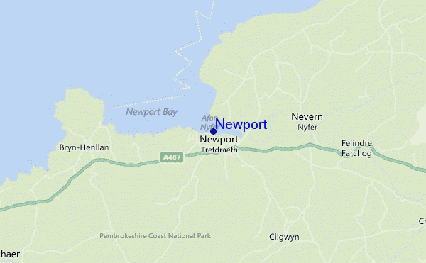 Newport location map