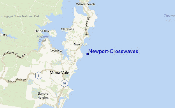 Newport-Crosswaves location map