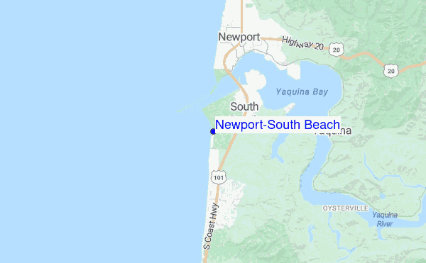 Newport-South Beach location map