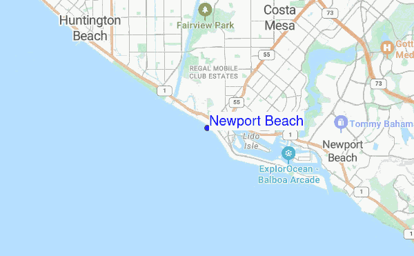 Newport Beach location map