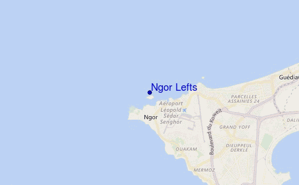 Ngor Lefts location map