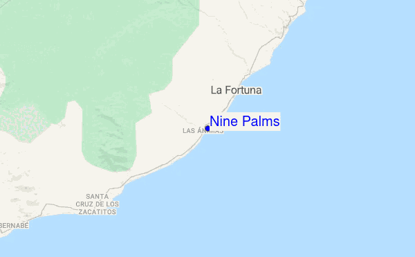 Nine Palms location map