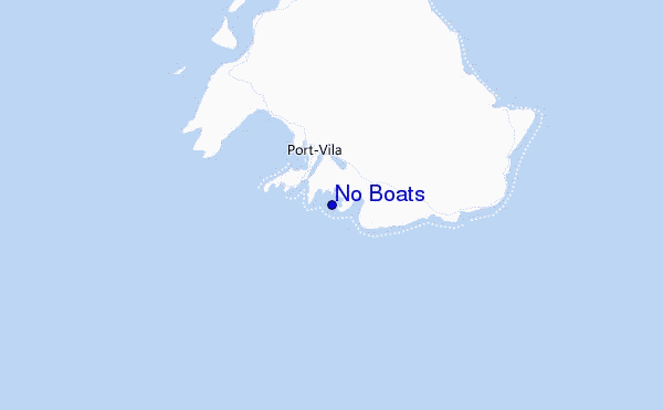 No Boats Location Map