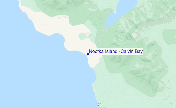 Nootka Island (Calvin Bay) location map