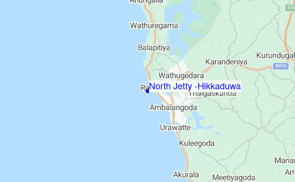 North Jetty (Hikkaduwa) location map