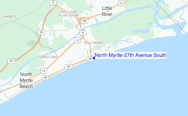 North Myrtle/27th Avenue South location map