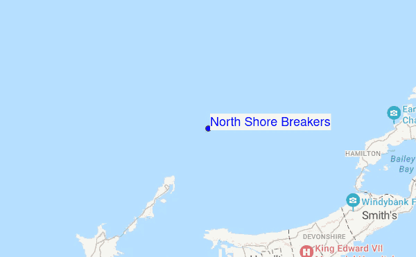 North Shore Breakers location map