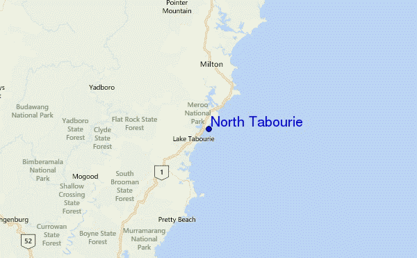 North Tabourie Location Map