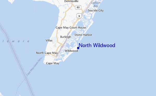 North Wildwood Location Map 