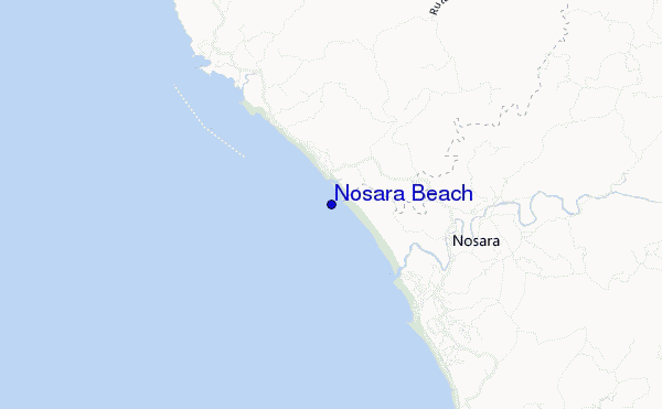 Nosara Beach location map