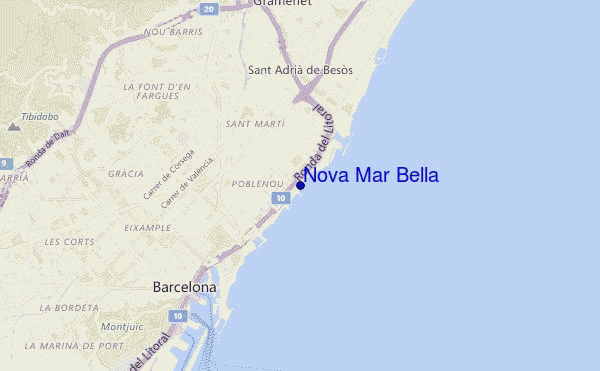 Nova Mar Bella location map