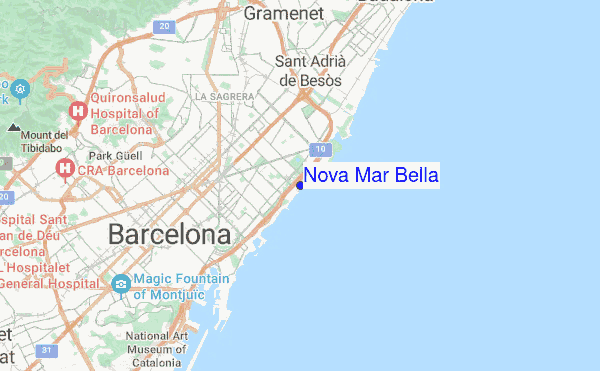 Nova Mar Bella location map