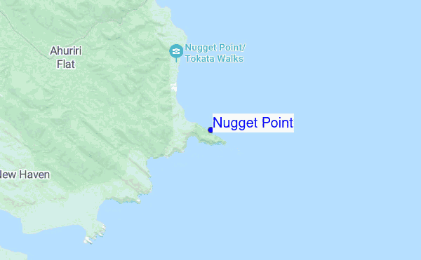 Nugget Point location map