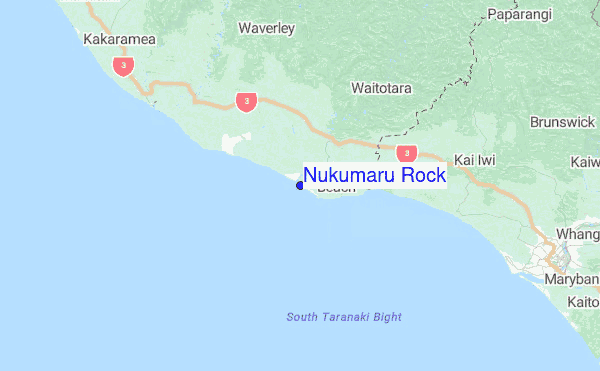 Nukumaru Rock Location Map