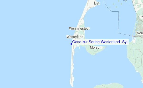 Oase zur Sonne Westerland (Sylt) Location Map