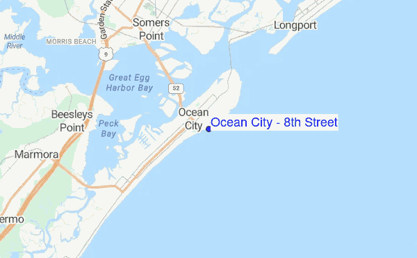 Ocean City - 8th Street location map