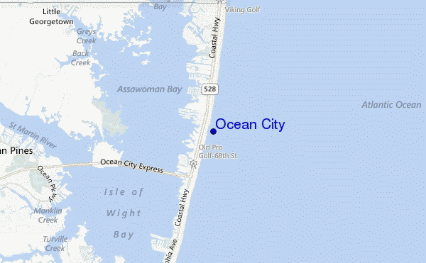 Ocean City location map