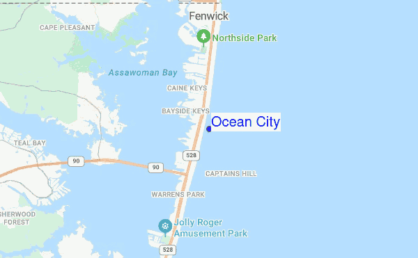 Ocean City location map