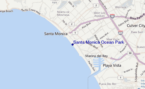 Santa Monica Ocean Park location map