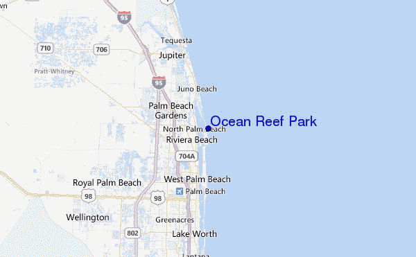 Ocean Reef Park Location Map