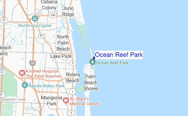 Ocean Reef Park location map