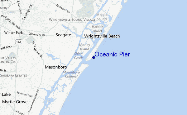Oceanic Pier location map