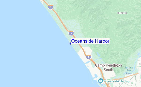 Oceanside Harbor location map