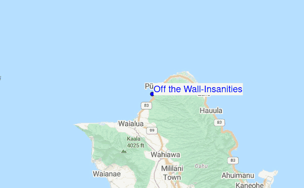 Off the Wall/Insanities Location Map