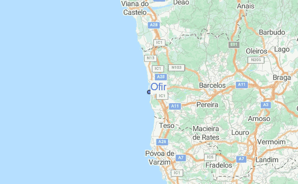 mapa ofir Ofir Surf Forecast And Surf Reports Douro Minho Portugal mapa ofir
