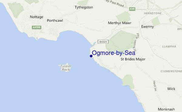 Ogmore-by-Sea location map
