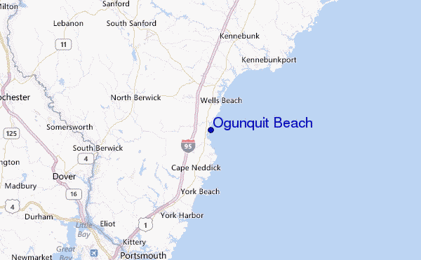 Ogunquit Beach Location Map