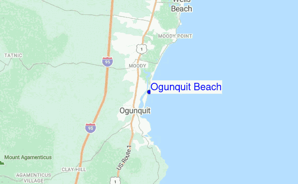 Ogunquit Beach location map