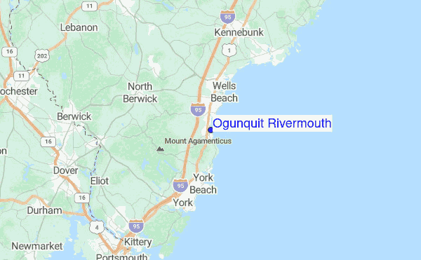 Map Of Ogunquit Maine Ogunquit Rivermouth Surf Forecast And Surf Reports (Maine, Usa)