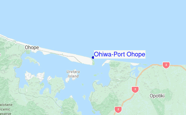 Ohiwa-Port Ohope location map