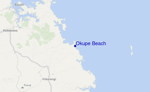 Okupe Beach Location Map