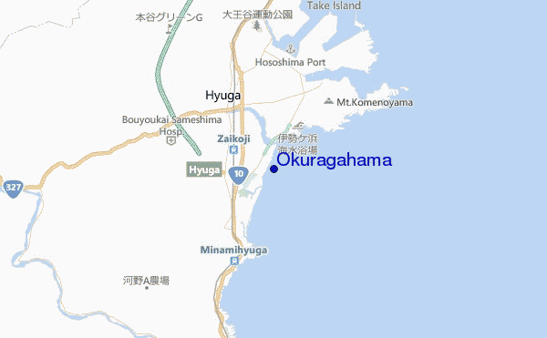 Okuragahama location map