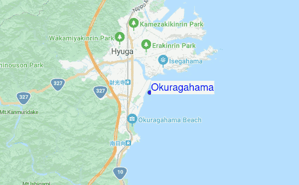 Okuragahama location map